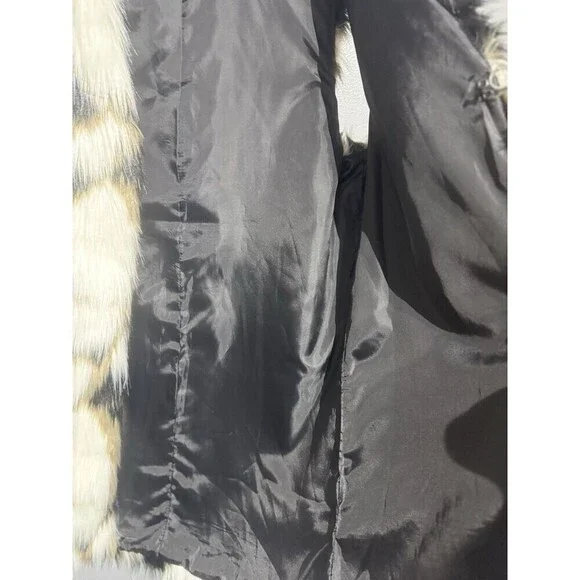 KLd SIGNATURE FAMOUS BOHO ROCKER FAUX FUR VEST 70’s Style Size SMALL - Picture 4 of 8